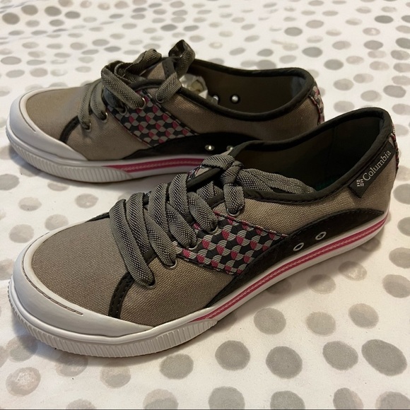 NWT Columbia Joely Casual Lace-up Sneakers Brown and Pink Size 5.5 - Picture 1 of 11